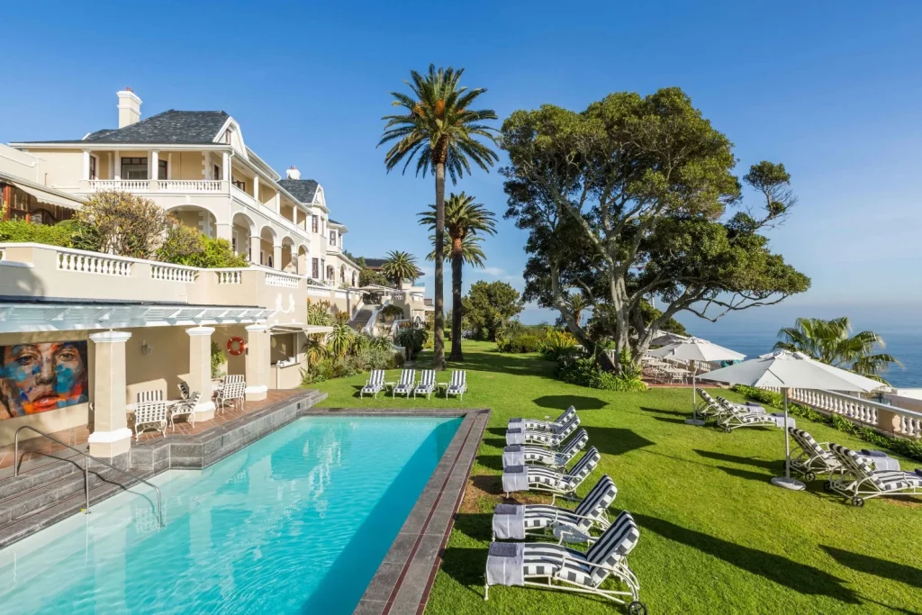 Ellerman House Hotel, Capetown with a beautiful scenery, green and water bodies around