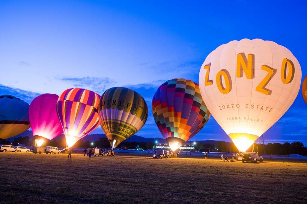 Hot Air Balloons in Yarra Valley, Australia