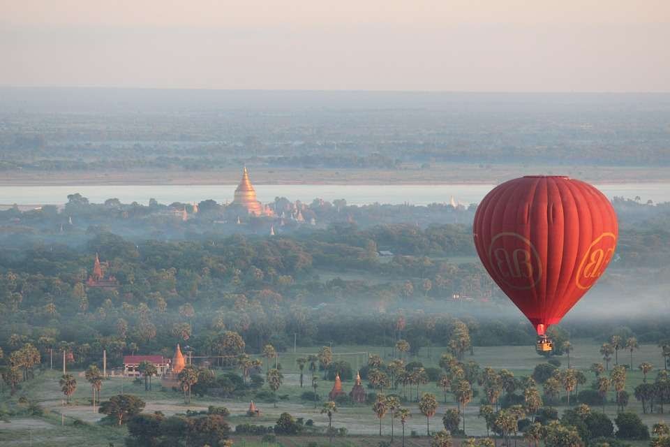 Hot Air Balloons in Bagan, Myanmar