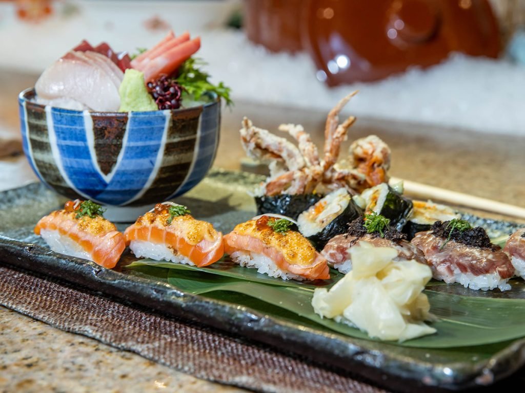 food on a table in best restaurants to eat in Doha during the FIFA World Cup 2022.