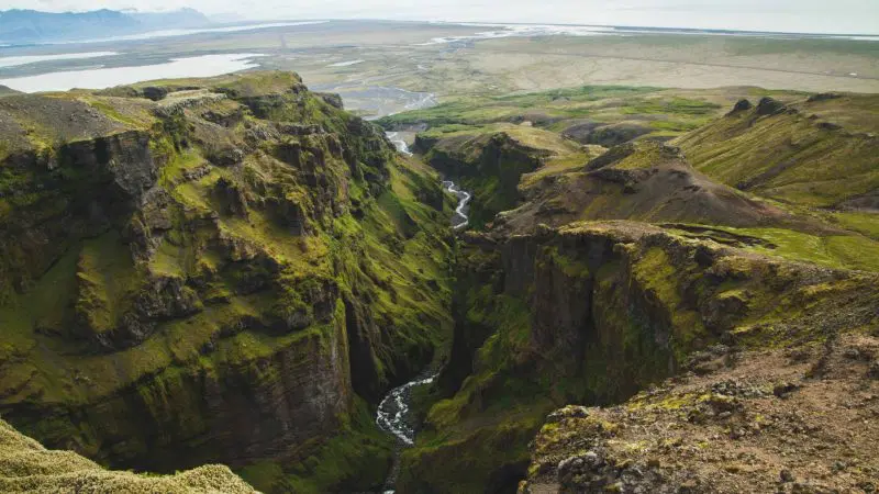 The Mulagljufur canyon in Iceland 