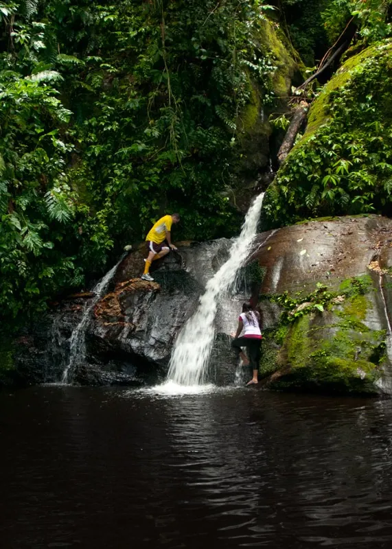 Black pool falls